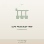 KUHN Prolander 600 R Flachgrubber – 6,00 m, 39 Zinken, Baujahr 2024