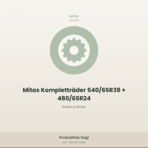 Mitas Kompletträder 540/65R38 + 480/65R24