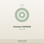 Firestone 710/70R42 – 2 Stück, Bj. 2022, ca. 70 % Restprofil, ohne Felgen