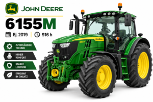John Deere 6155M – Bj. 2019, 916 h
