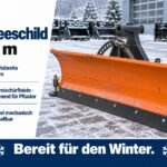Schneeschild 1,20 m – Gummischürfleiste