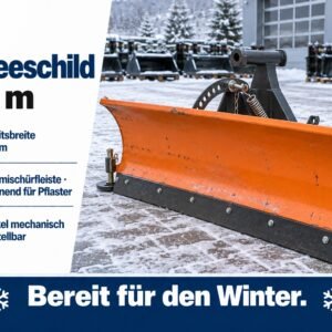Schneeschild 1,20 m – Gummischürfleiste