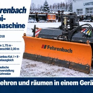 Fehrenbach Kombi-Kehrmaschine mit Schneeschild – Bj. 2018