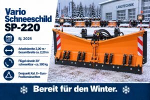 Vario Schneeschild SP-220 – 2,00 m, Dreipunkt und Euro