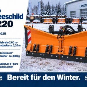 Vario Schneeschild SP-220 – 2,00 m, Dreipunkt und Euro